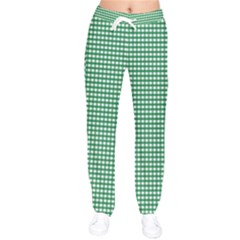 Green -1 Women Velvet Drawstring Pants by nateshop