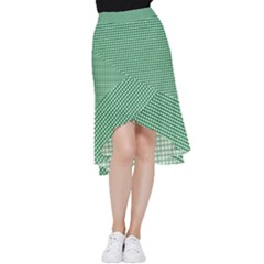 Green -1 Frill Hi Low Chiffon Skirt by nateshop