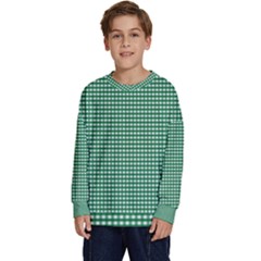 Green -1 Kids  Crewneck Sweatshirt by nateshop