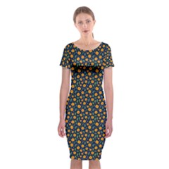 Flower Classic Short Sleeve Midi Dress by zappwaits