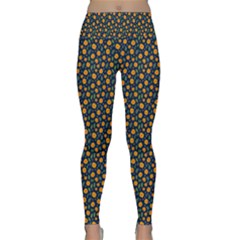 Flower Lightweight Velour Classic Yoga Leggings by zappwaits