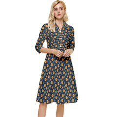 Flower Classy Knee Length Dress by zappwaits