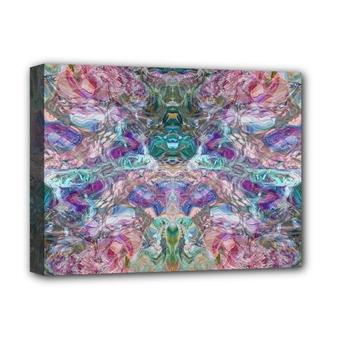 Spring Arabesque Deluxe Canvas 16  X 12  (stretched)  by kaleidomarblingart