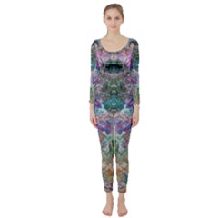 Spring Arabesque Long Sleeve Catsuit by kaleidomarblingart