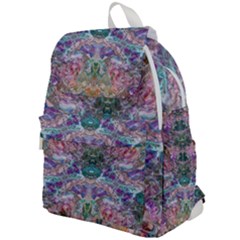 Spring Arabesque Top Flap Backpack by kaleidomarblingart