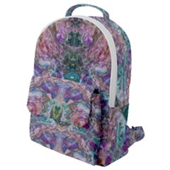 Spring Arabesque Flap Pocket Backpack (small) by kaleidomarblingart