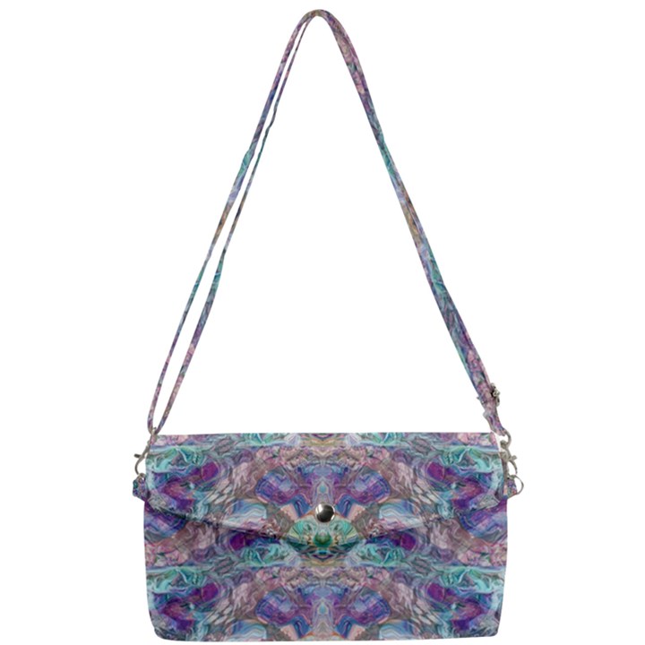 Spring arabesque Removable Strap Clutch Bag