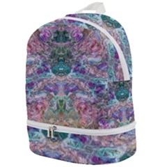 Spring Arabesque Zip Bottom Backpack by kaleidomarblingart