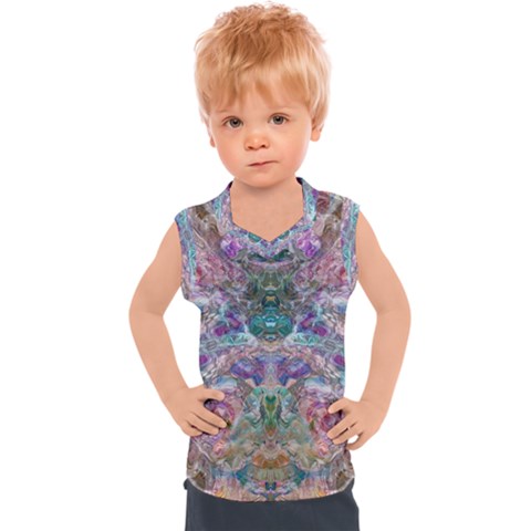 Spring Arabesque Kids  Sport Tank Top by kaleidomarblingart