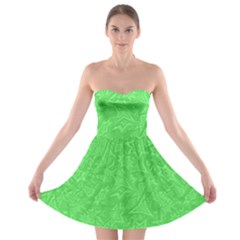 Green-2 Strapless Bra Top Dress by nateshop