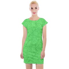 Green-2 Cap Sleeve Bodycon Dress by nateshop