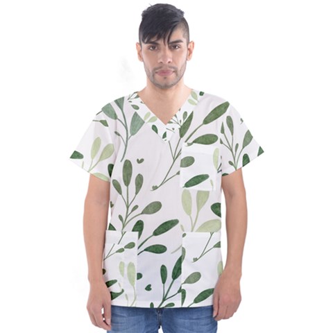 Sheets-7 Men s V-neck Scrub Top by nateshop