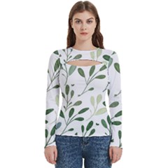 Sheets-7 Women s Cut Out Long Sleeve T-shirt