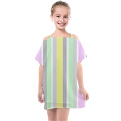 Stripes-2 Kids  One Piece Chiffon Dress by nateshop