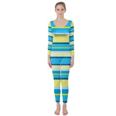 Stripes-3 Long Sleeve Catsuit by nateshop