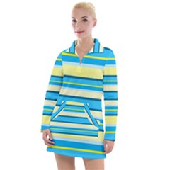 Stripes-3 Women s Long Sleeve Casual Dress by nateshop