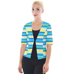 Stripes-3 Cropped Button Cardigan by nateshop