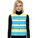 Stripes-3 Women s Button Up Puffer Vest View1