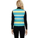 Stripes-3 Women s Button Up Puffer Vest View2