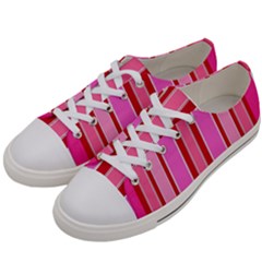 Stripes-4 Women s Low Top Canvas Sneakers by nateshop