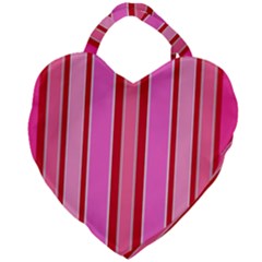 Stripes-4 Giant Heart Shaped Tote by nateshop