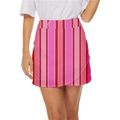 Stripes-4 Mini Front Wrap Skirt by nateshop