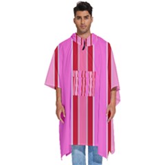 Stripes-4 Men s Hooded Rain Ponchos