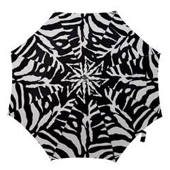 Zebra-black White Hook Handle Umbrellas (large) by nateshop