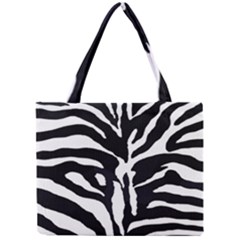 Zebra-black White Mini Tote Bag by nateshop