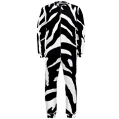 Zebra-black White Onepiece Jumpsuit (men) by nateshop