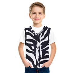 Zebra-black White Kids  Basketball Tank Top by nateshop