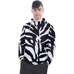 Zebra-black White Men s Pullover Hoodie by nateshop