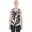 Zebra-black White Piece Up Tank Top View1