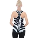 Zebra-black White Piece Up Tank Top View2