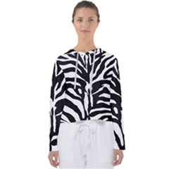 Zebra-black White Women s Slouchy Sweat by nateshop