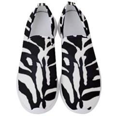 Zebra-black White Men s Slip On Sneakers by nateshop