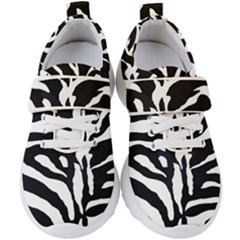 Zebra-black White Kids  Velcro Strap Shoes by nateshop