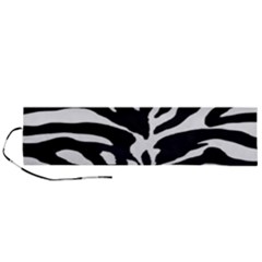 Zebra-black White Roll Up Canvas Pencil Holder (l) by nateshop