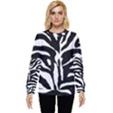 Zebra-black White Hidden Pocket Sweatshirt View1