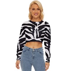 Zebra-black White Lightweight Long Sleeve Sweatshirt by nateshop