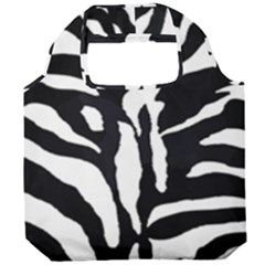 Zebra-black White Foldable Grocery Recycle Bag by nateshop