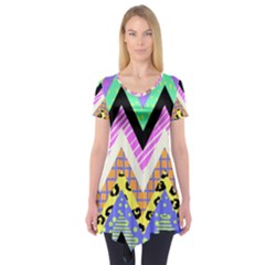 Zigzag-1 Short Sleeve Tunic 