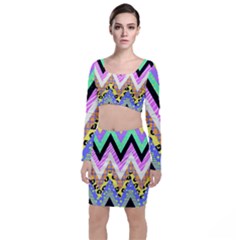 Zigzag-1 Top And Skirt Sets by nateshop