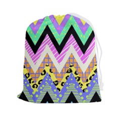 Zigzag-1 Drawstring Pouch (2xl)