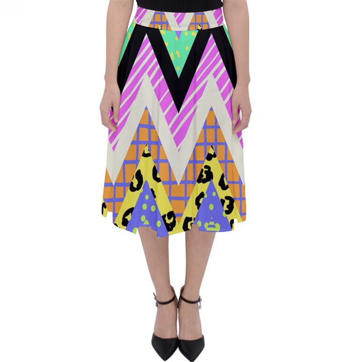 Zigzag-1 Classic Midi Skirt