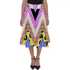 Zigzag-1 Perfect Length Midi Skirt by nateshop