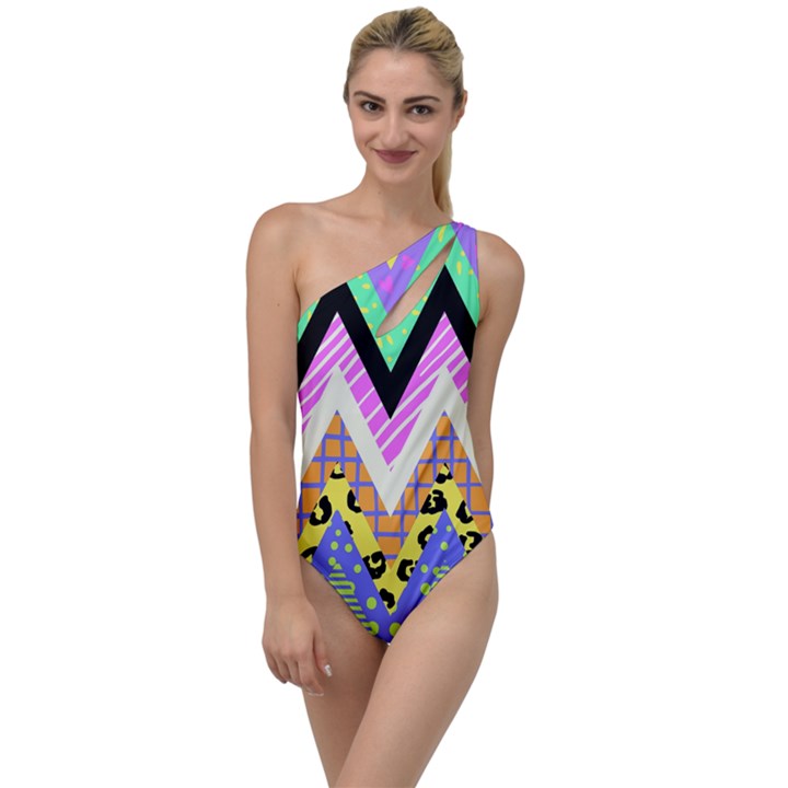 Zigzag-1 To One Side Swimsuit