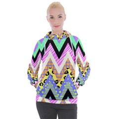 Zigzag-1 Women s Hooded Pullover by nateshop