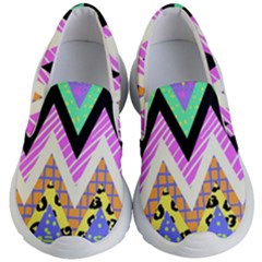 Zigzag-1 Kids Lightweight Slip Ons by nateshop