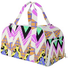 Zigzag-1 Burner Gym Duffel Bag by nateshop